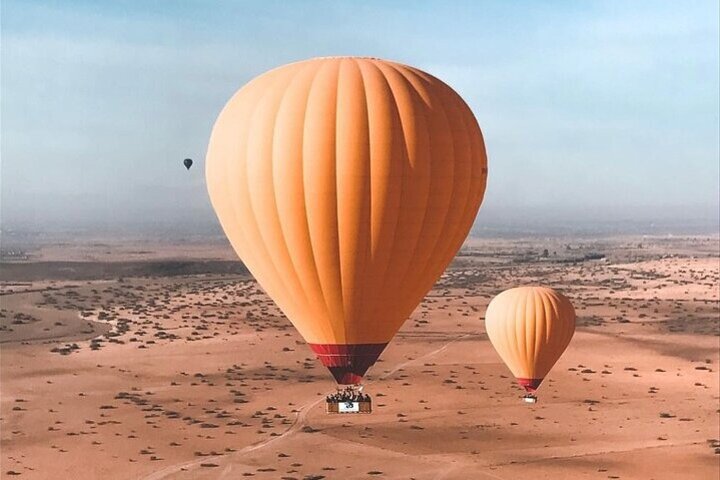 1 Day Hot Air Balloon Flight over Marrakech with Traditional Breakfast and Camel trek in the desert